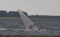 Ruime wind net buiten de baai.